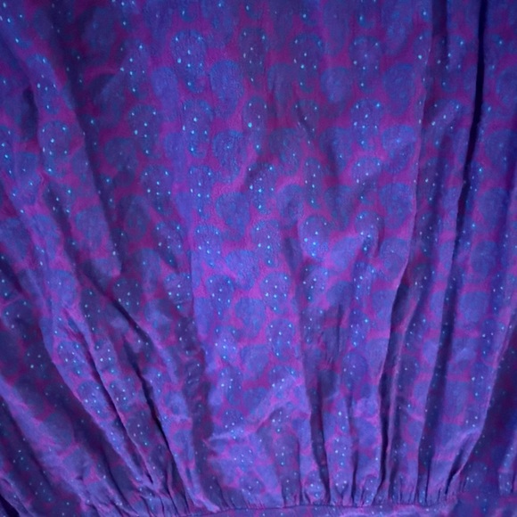 Natural Life Purple Paisley Swing Mini Dress L - Picture 5 of 5